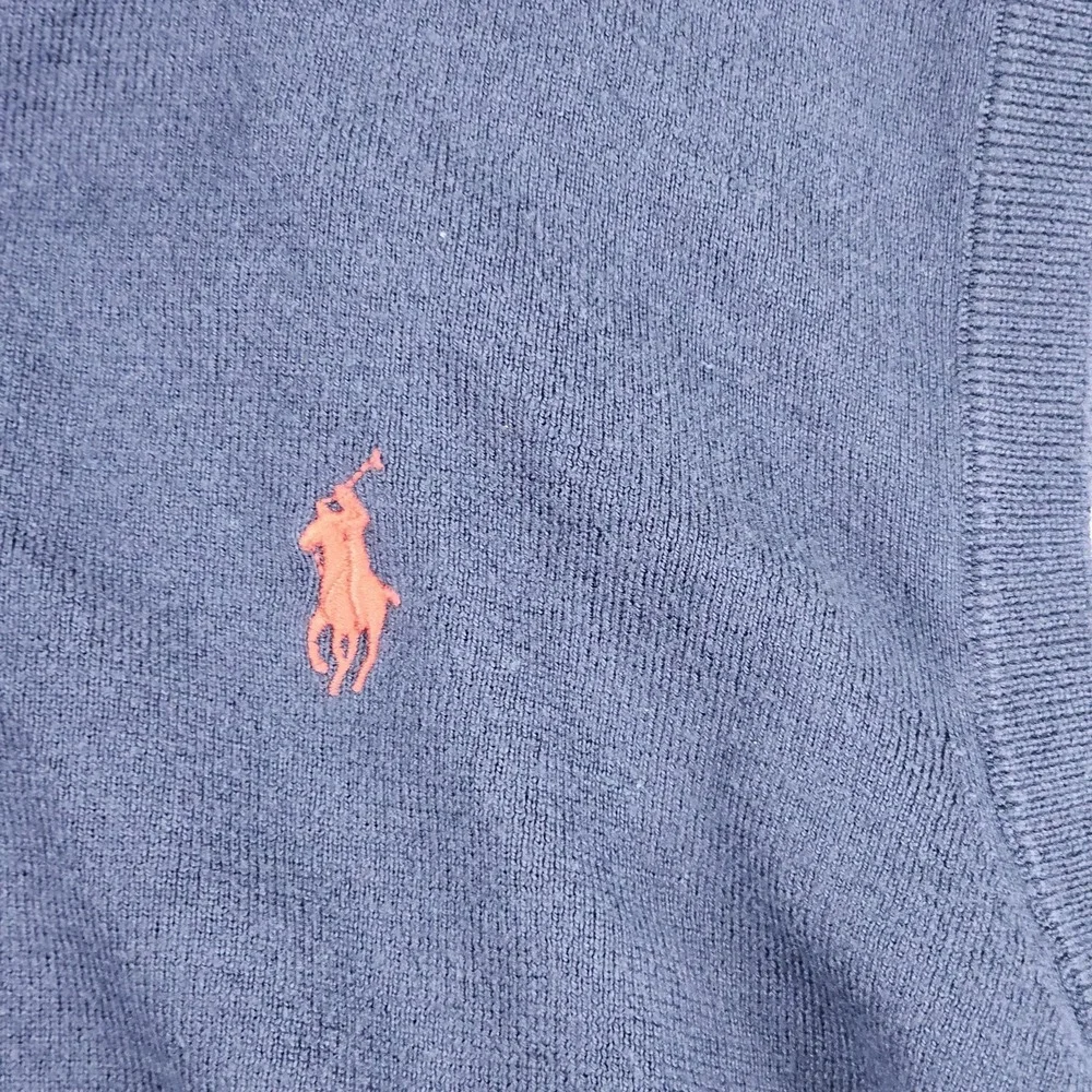 Polo Ralph Lauren Sweater Vest Mens 2XL Navy Blue‎ Pima Cotton Pullover Classic
